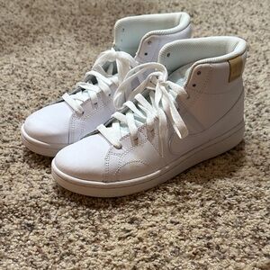 Nike White High-Top Athletic Shoes